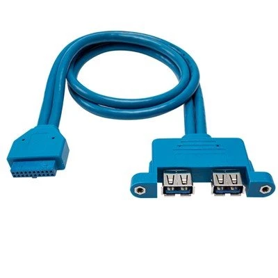 2 پورت USB3.0 کابل زن 20 پین مادربرد زن به مادربرد