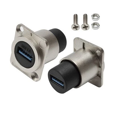 آداپتور USB 3 نوع D گرد.0 آداپتور نصب پنل کوپل سوکت