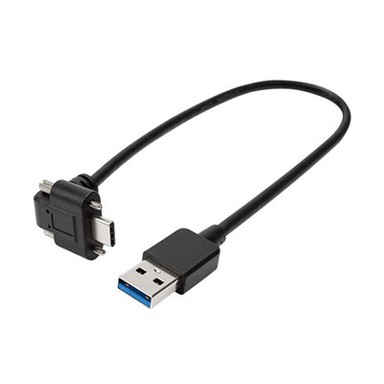 نوع C Male Angled to USB3.0 کابل AM با پیچ قفل دوگانه