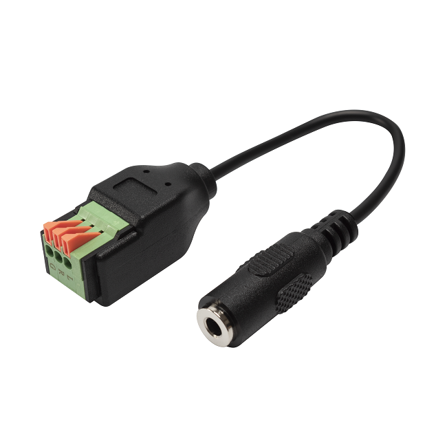 3.5mm Audio To Terminal Block Connector Solderless Female Head Converter Extension Cable