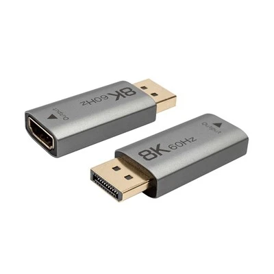 آداپتور مرد HDMI Female به Active DisplayPort تا 8K@60Hz را پشتیبانی می کند